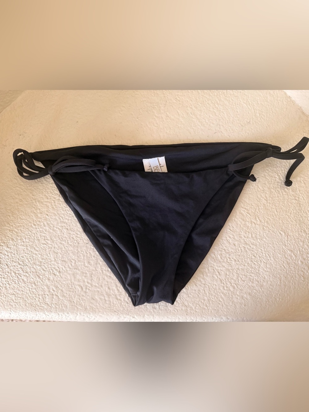 BECCA Black Side-Tie Bikini Bottom